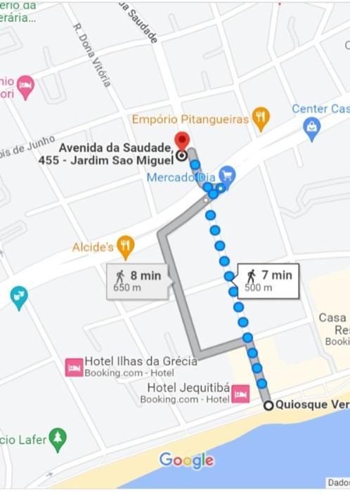 Apartamento No Guaruja - 500M Da Praia Da Enseada Екстериор снимка